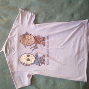 Men's size small Freddy versus Jason rock beats scissors like new men's  t-shirt